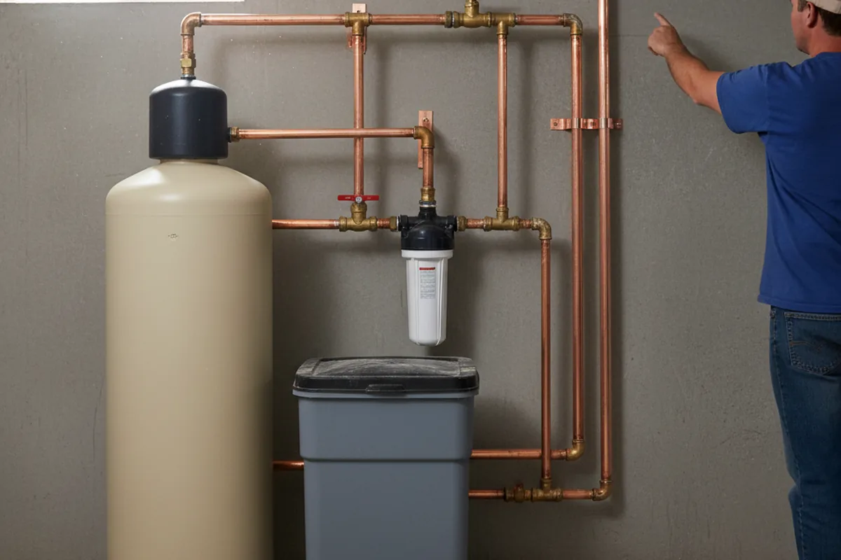 Whole-house water treatment system installed in Hampshire
